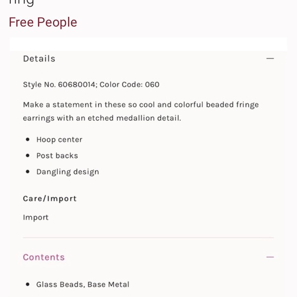 Free People wait for me Earrings - Picture 5 of 6